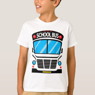 T-shirt Costume De Bus Pour Adultes Et Enfants À L'École H