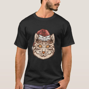 T-shirt Costume de chat de Noël Chats de famille en pyjama