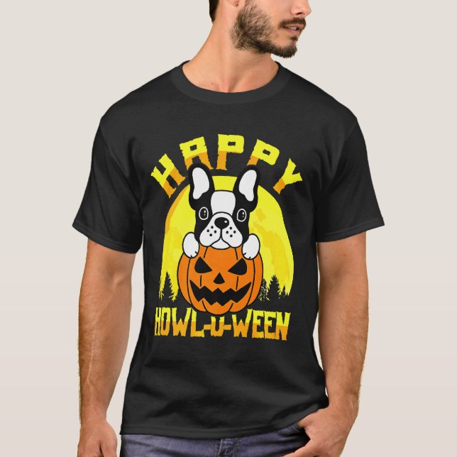 T-shirt Costume de chien de taureau français (Devant)