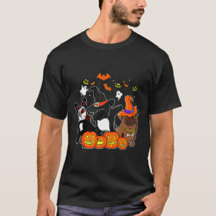 T-shirt Costume de Chien de taureaux français Sorcière Zom