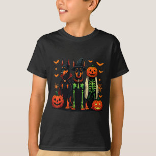 T-shirt Costume de chien drôle de sorcière fantôme momie D