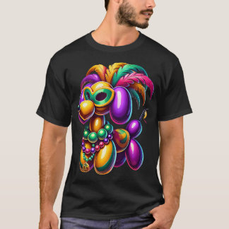 T-shirt Costume de chien en ballon de Mardi Gras