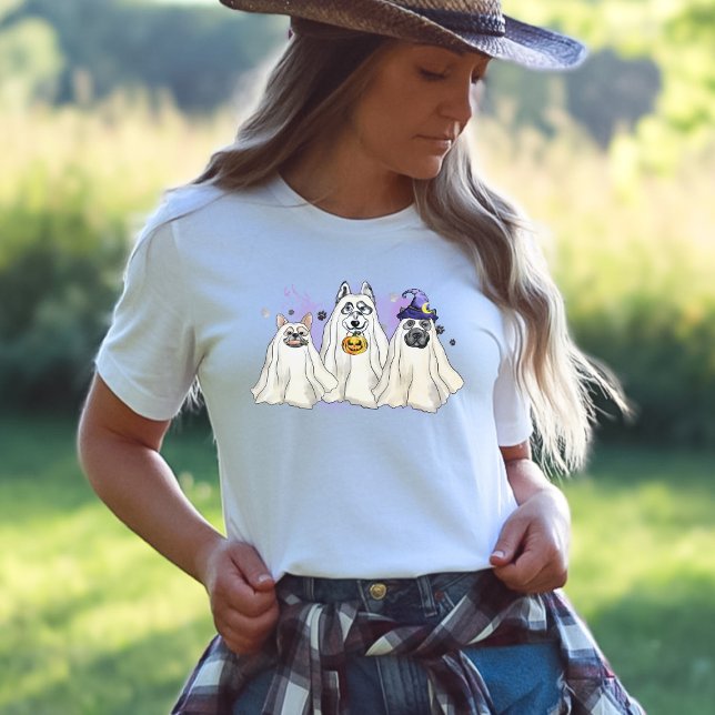 T-shirt Costume de chien fantôme Halloween (Créateur téléchargé)