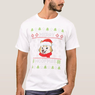 T-shirt Costume de chien inu Noel Neige