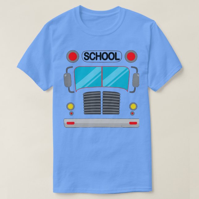 T-shirt Costume de conducteur d'autobus scolaire Halloween (Design devant)
