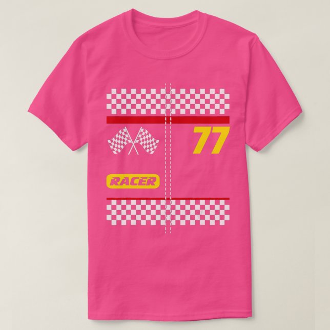 T-shirt Costume de conducteur de voiture de course pour Ha (Design devant)