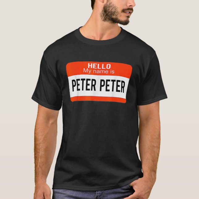 T-shirt Costume de couple masculin Peter Citrouille Mater  (Devant)