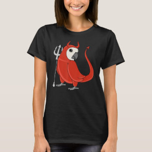 T-shirt Costume de diable effrayant Perroquet I Cocka à cr