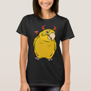 T-shirt Costume de diable effrayant Perroquet I Jaune Luti