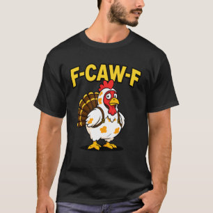 T-shirt Costume de dinde de poulet drôle de Thanksgiving F