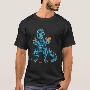 T-shirt Costume de dinosaure Rex pour enfants autistes Puz