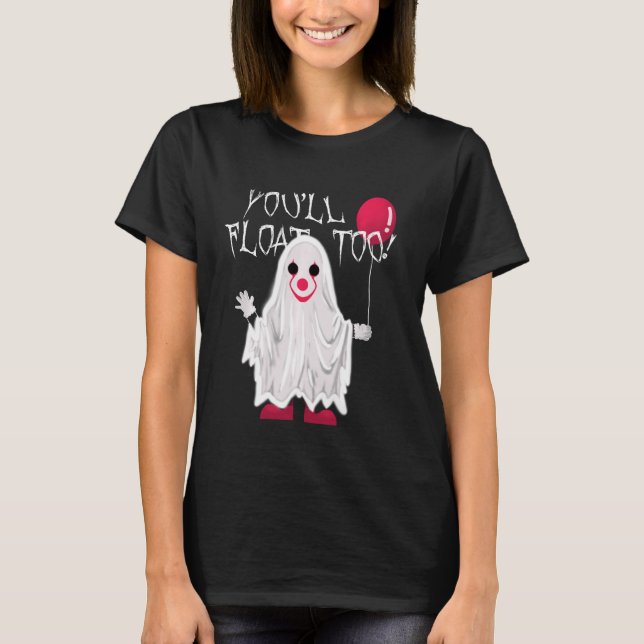 T-shirt Costume de Fantôme Halloween Balloon Horreur T Shi (Devant)