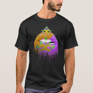 T-shirt Costume de fête de carnaval Lèvres mascarades Femm