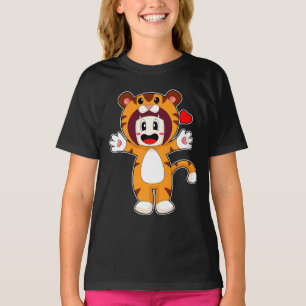 T-shirt Costume de fille de tigre