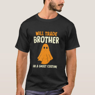 T-shirt Costume de Fraternité Fantôme Halloween jumelé Sis