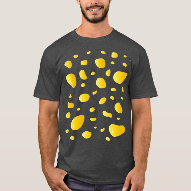 T-shirt Costume de fromage suisse Costume d'Halloween (Devant)