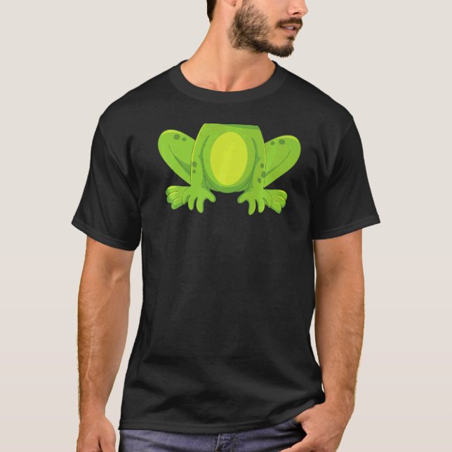 T-shirt Costume de grenouille Cou Enfants Cute Frog Hallow (Devant)