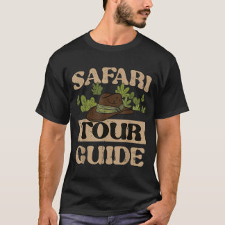 T-shirt Costume de guide de safari jungle zoo faune hommes