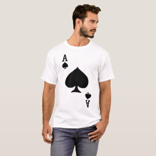 T-shirt Costume de Halloween de carte de jeu d'as de pique