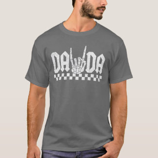 T-shirt Costume de Halloween Groovy Dada Papa squelette po