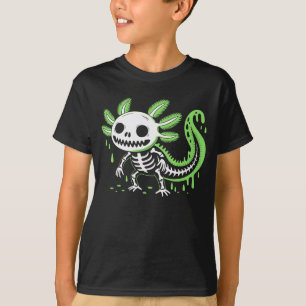 T-shirt Costume de Halloween squelette de Axolotl pour enf