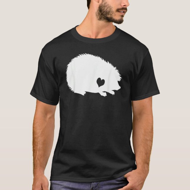 T-shirt Costume de hérisson d'amour de coeur de hérisson   (Devant)