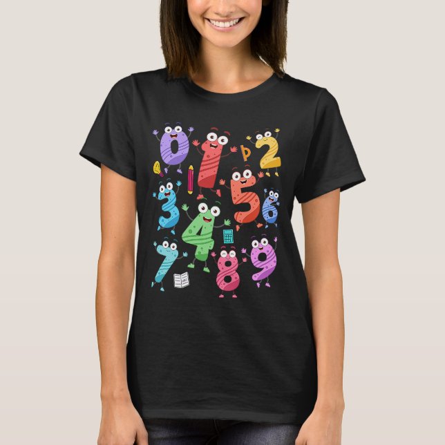 T-shirt Costume de jour des maths Idée pour les enfants et (Devant)