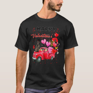 T-shirt Costume de Jour Mastiff de Chauve-Camion Rouge