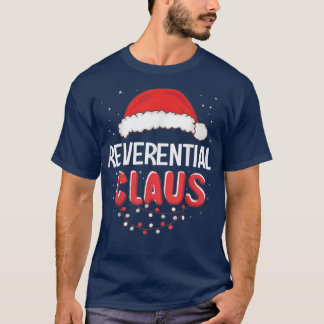 T-shirt Costume de jumelage de Noël du Père Noël révérenti