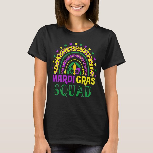 T-shirt Costume de la partie de l'arc-en-ciel Leopard Mard (Devant)
