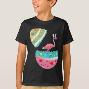 T-shirt Costume de lapin de Pâques amateur de flamant rose