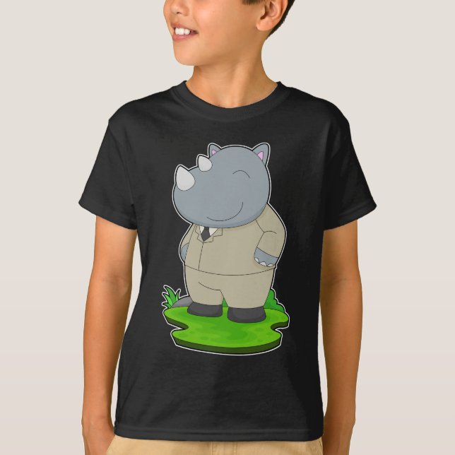 T-shirt Costume de Mariage pour Rhinocéros Toiletté (Devant)