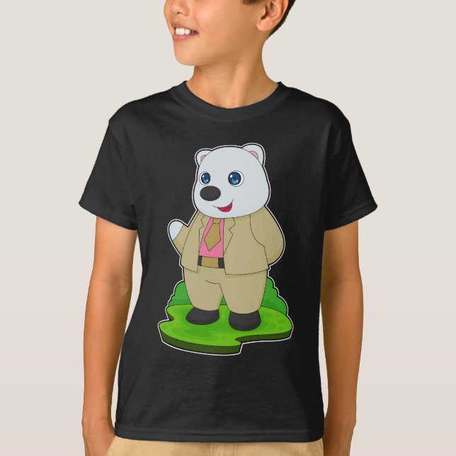 T-shirt Costume de marié ours polaire Mariage (Devant)