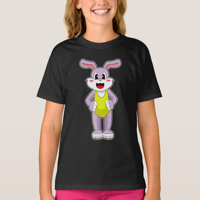 T-shirt Costume de natation en lapin (Devant)