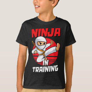 T-shirt Costume de ninja en formation pour garçons et fill