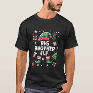 T-shirt Costume de Noël de famille des elfes Big Brother