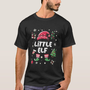 T-shirt Costume de Noël de la famille des petits elfes Tee