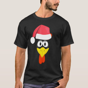 T-shirt Costume de Noël de poulet Chapeau Lazy Costume