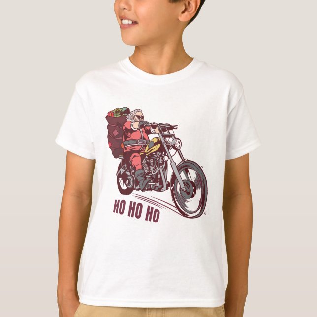 T-shirt Costume de Noël père Noël Biker pour Invitatiatiat (Devant)
