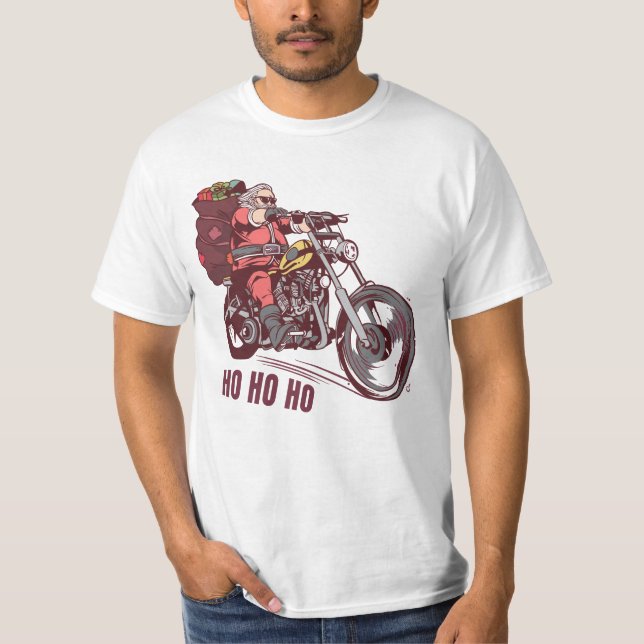 T-shirt Costume de Noël père Noël Biker pour Invitatiatiat (Devant)