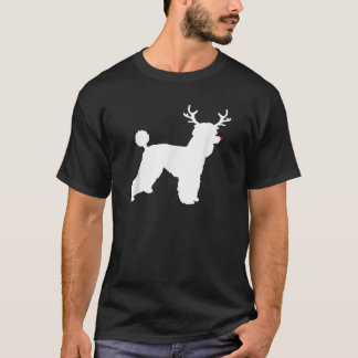 T-shirt Costume de Noël pour chiens caniches avec bois de