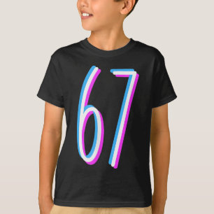 T-shirt Costume de numéro Six Sept 67 Meme 6 7