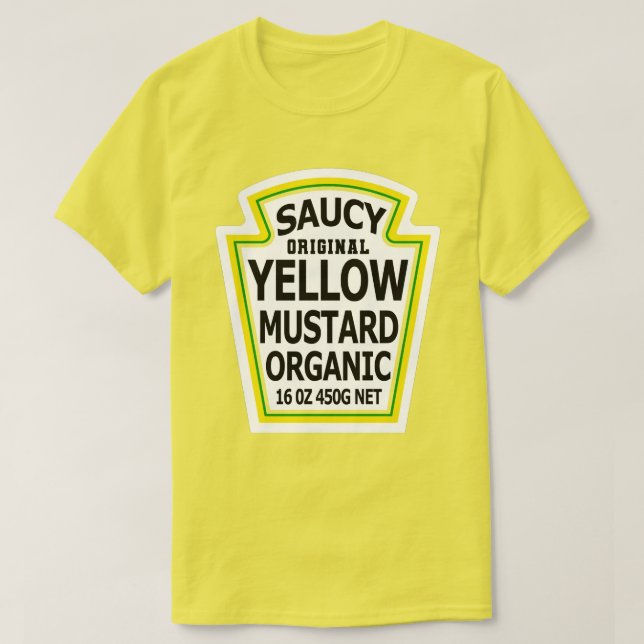 T-shirt costume de paquet d'Halloween moutarde (Design devant)