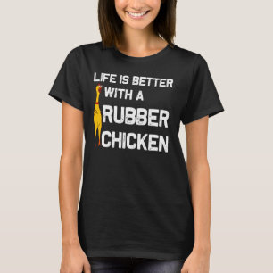 T-shirt Costume de poulet en caoutchouc drôle hommes femme