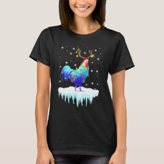 T-shirt Costume de rennes de Noël en lumières flocons de n