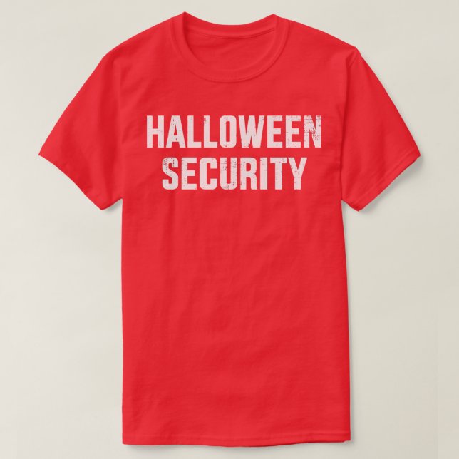 T-shirt Costume de sécurité drôle d'halloween (Design devant)