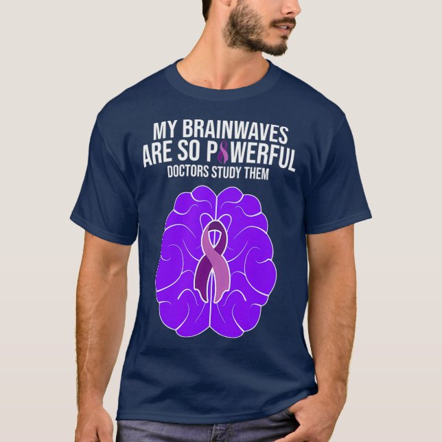 T-shirt Costume de sensibilisation à l'épilepsie Mes ondes (Devant)