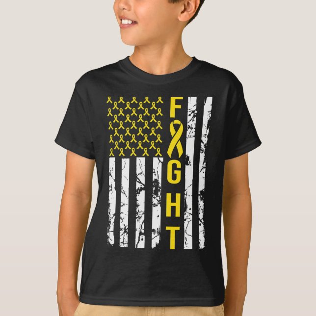 T-shirt Costume de sensibilisation au cancer de l'enfance  (Devant)