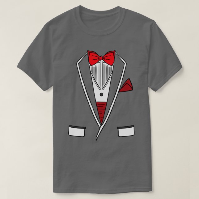 T-shirt Costume de smoking de mariage pour enterrement de  (Design devant)