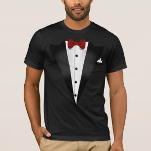 T-shirt Costume de Smoking Faux